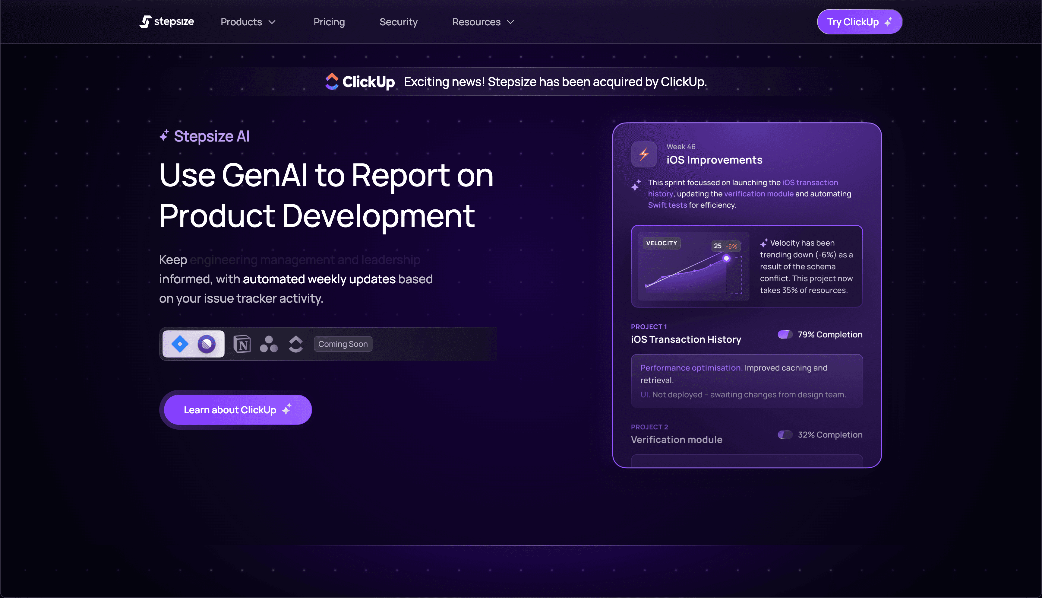 Stepsize AI screenshot